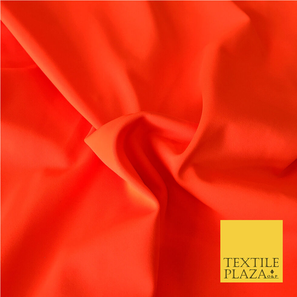 FLO ORANGE Premium SCUBA Fabric with Stretch - Swimwear Water-Resistant 58" 2197