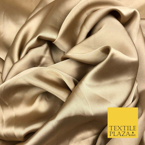 GOLD Fine Silky Sateen Georgette Dress Fabric Draping Lining 55" O1139