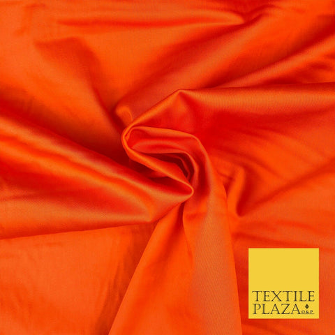 Orange Premium Plain COTTON Sateen Fabric 58" - Suits Shirts Trousers 1256