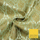 Luxury Florid Damask Ornamental Brocade Dress Fabric Waistcoat Ethnic Cushions