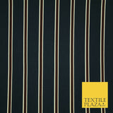 Various Striped Lines Stripe Linear Bar Printed Crepe Polyester Dress Fabric 58"
