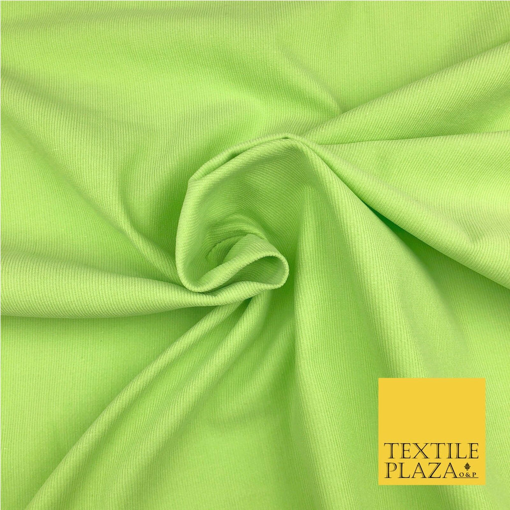 Green Premium Cotton Needlecord Fabric Babycord Corduroy Dress Craft - QG564