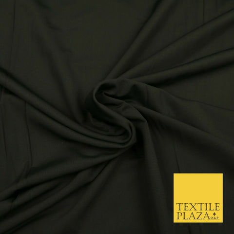 BLACK Luxury Plain Body Stocking Spandex Fabric Smooth Stretch Dancewear 1650