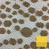 DARK GOLD New Dot Soft Corded Lace Bridal Fabric Dress Fashion Material 2308