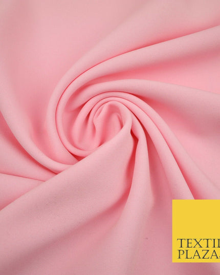 BABY PINK Premium Plain Bi-Stretch Panama Fabric Uniform Suit Trousers 2151