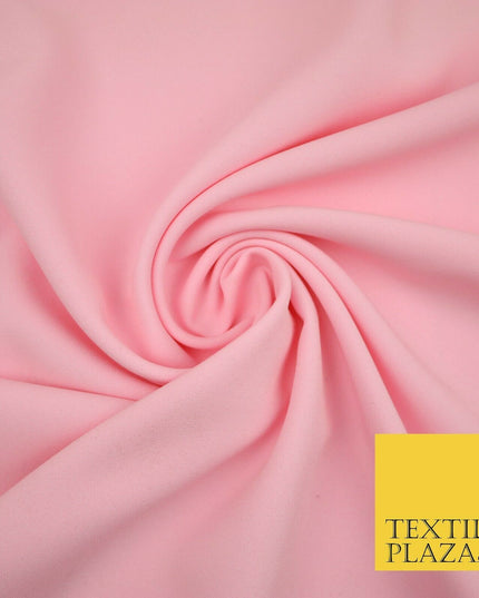 BABY PINK Premium Plain Bi-Stretch Panama Fabric Uniform Suit Trousers 2151
