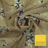 New High Quality Floral Abstract Flowers Tropical Printed Georgette Dress Fabric