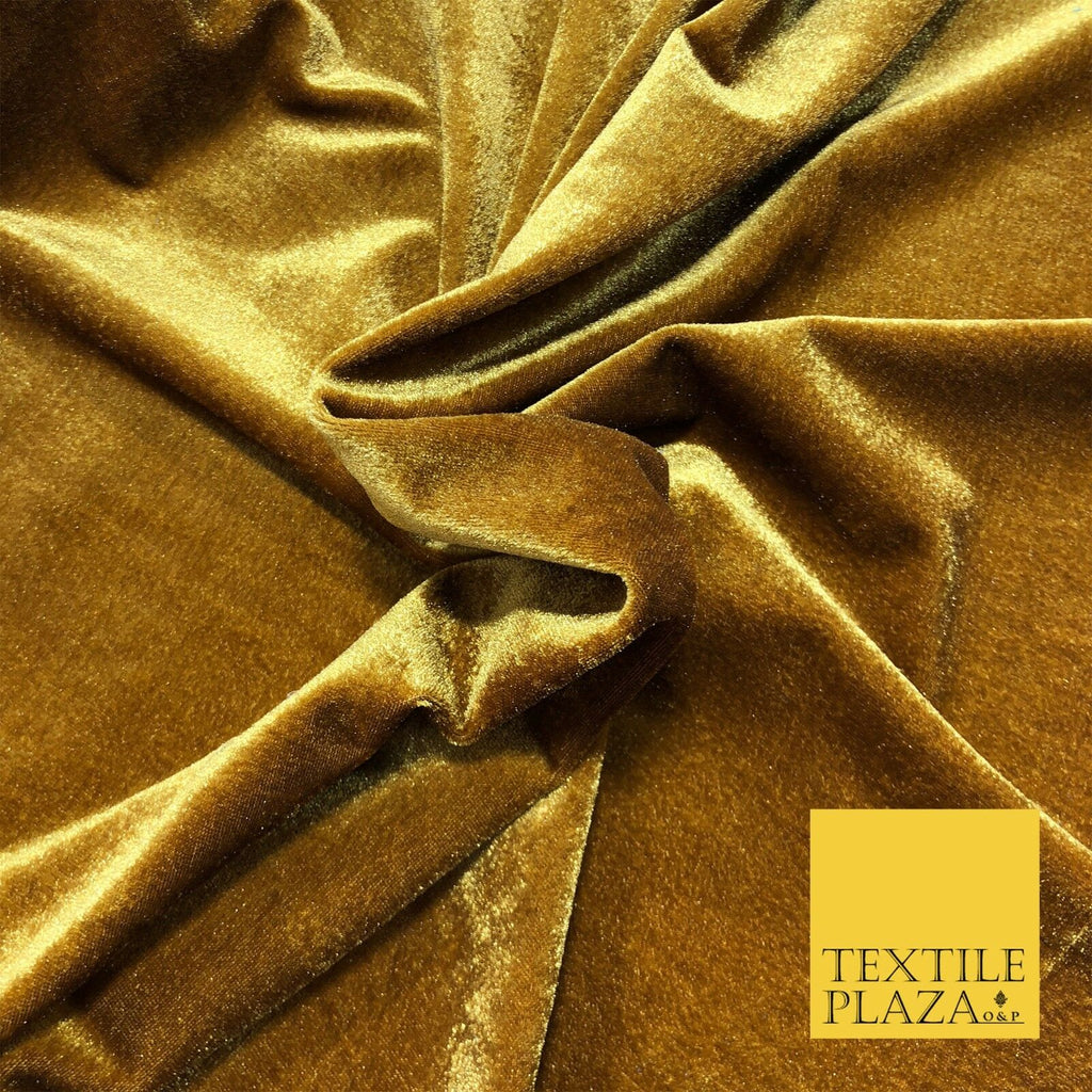 GINGER Soft Plain Velvet Fabric Material - 58" - More Colours Available PB14