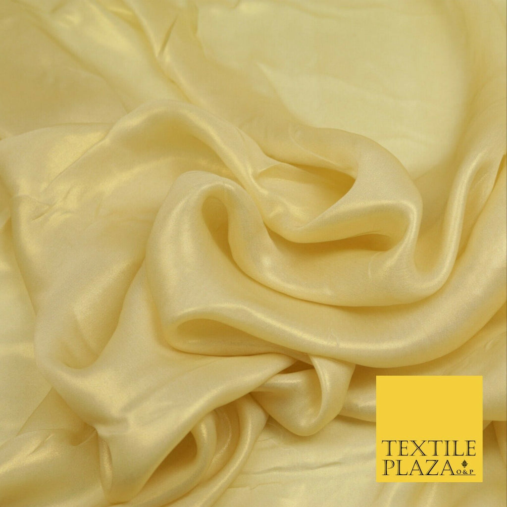 WARM GOLD Fine Silky Metallic Shimmer Satin Georgette Dress Fabric Drape 1420