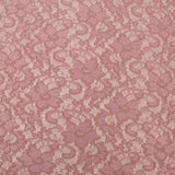 Dusty Pink Mauve Flower Satin Weave Lace Fabric Trendy Dress Fashion 1725