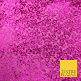 Pink Velvet Devore Floral Burnout Fabric Material - 45" - More Colours - PE158