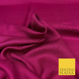 Cerise Pink Plain Soft Smooth Polyester Twill Garam Dress Fabric Winter 1731