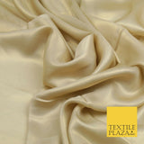CHAMPAGNE GOLD Fine Silky Metallic Shimmer Satin Georgette DressFabric Drape1435