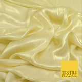 VANILLA GOLD Fine Silky Metallic Shimmer Satin Georgette Dress Fabric Drape 1421