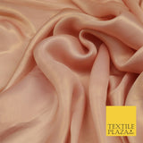 LIGHT PINK Fine Silky Metallic Shimmer Satin Georgette Dress Fabric Drape 1431