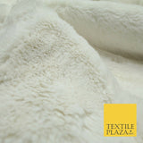 Luxury Super Soft Ivory Plush Suede Backed Short Pile Faux Fur Fabric 1984