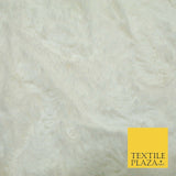 Luxury Super Soft Ivory Plush Suede Backed Short Pile Faux Fur Fabric 1984