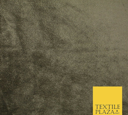 Luxury Super Soft Taupe Brown Plush Suede Backed Short Pile Faux Fur Fabric 1983