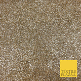 GOLD Luxury Chunky Glitter Encrusted Shimmer Canvas Fabric Heavy Backdrop 1391