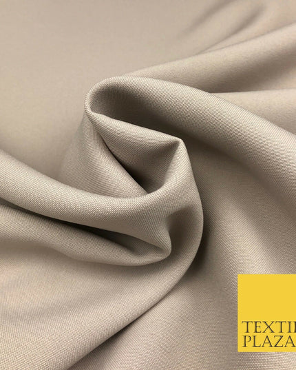 BEIGE Premium Plain Bi-Stretch Fabric - Uniform Suit Trousers 58" SA954