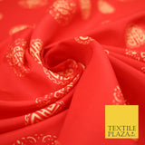 Traditional Kimono Oriental Chinese Emblem Printed Crepe Polyester Dress Fabric