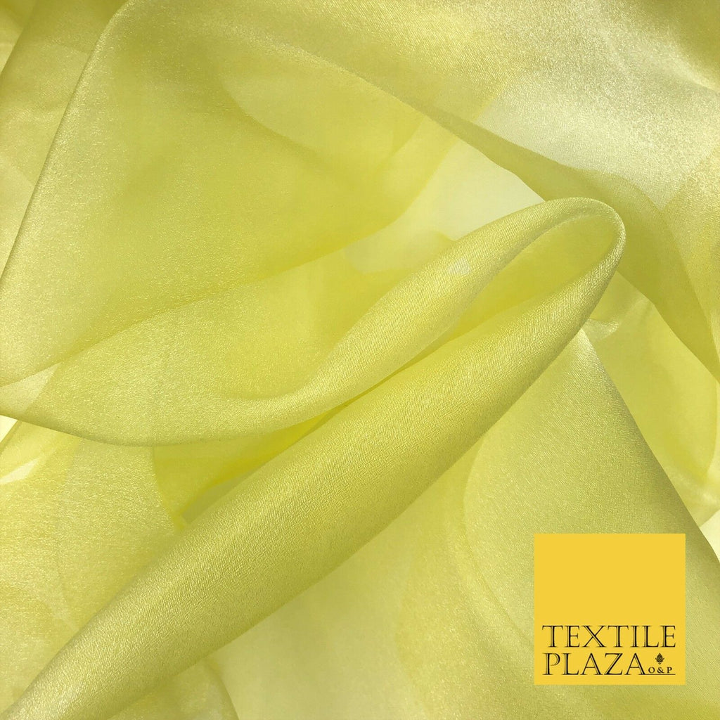 LEMON LIME Crystal Organza Bridal Wedding Dance Dress Veil Fabric 60" 1004