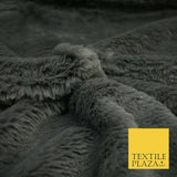 Luxury Plush Soft DUSTY GREY Suede Backed Short Pile Faux Fur Fabric 2296