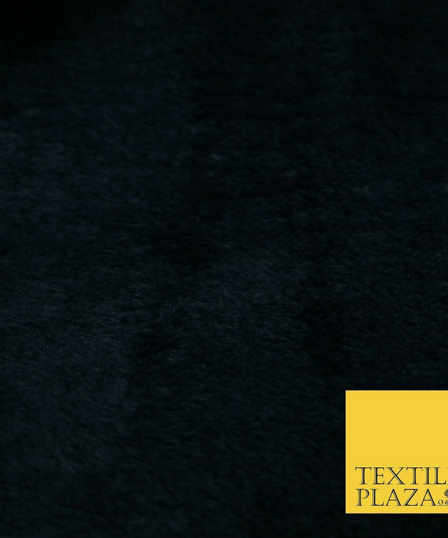 Super Soft INK NAVY BLUE Plush Suede Back Short 1cm Pile Faux Fur Fabric 2293