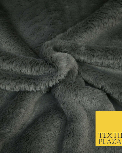 Luxury Plush Soft DUSTY GREY Suede Backed Short Pile Faux Fur Fabric 2296