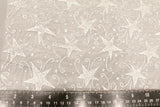 Glitter Star Organdi (Organza) Christmas Fabric 100% Nylon - SILVER RE51