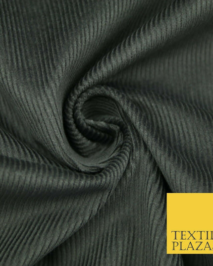 Dark Grey Blue Heavy Strong 12Wale Corduroy Fabric Upholstery Cushion Sofa Craft