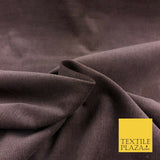 Brown Premium Plain Needlecord Fabric Babycord Corduroy Dress Craft - Q1066
