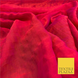 PINK/ORANGE Two Tone Square Crushed Chiffon Dress Fashion Scarf Craft LA842