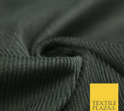 Dark Grey Blue Heavy Strong 12Wale Corduroy Fabric Upholstery Cushion Sofa Craft