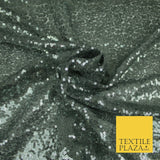 Sequin Sparkly Shiny Stretch Fine Mesh Net Tulle Fancy Dress Fabric ALL COLOURS