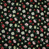 Floral Mini Peony Flower Printed 100% Cotton Poplin Fabric Dress Face Masks 59"