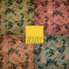 Digital Print Raw Silk