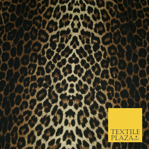 Shaded Bold Leopard Jaguar Animal Printed Stretch Jersey Fabric 59" Wide 3946