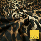 Shaded Bold Leopard Jaguar Animal Printed Stretch Jersey Fabric 59" Wide 3946