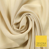 Premium Quality Black Beige Rose Plain Chiffon Dress Sheer Fabric 58" 3 COLOURS
