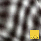 Small Mini 2mm Gingham Square Check Polycotton Fabric Dress Craft 7 COLOURS 58"