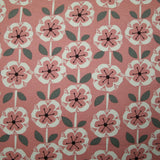Scandi Poppy Floral Pastel Abstract 100% COTTON CANVAS Printed Fabric Craft 58"