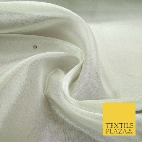 Luxury Silver Grey SILK TISSUE ORGANZA Fabric with SWAROVSKI Stones 48" 4601