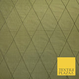 Luxury Large Diamond PINTUCK 100% PURE SILK Fabric Furnishing Cushions 4 COLOURS