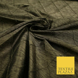 Luxury Tweed Weave Harlequin Diamond PINTUCK 100% PURE SILK Fabric Furnishing
