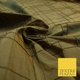 Luxury Criss Cross Square PINTUCK 100% PURE SILK Fabric Furnishing 5 COLOURS 46"