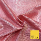 PINK Lurex Textured Shimmer Fabric 2 Way Stretch Backdrop Dance Sparkle 1233