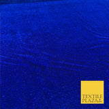 LUXURY Royal Blue High Quality English Plain Velvet Dress Fabric 58" PD1044