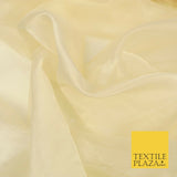 LIGHT GOLD Premium Plain Organza Fabric Dress Curtains 280cm Extra Wide 1558