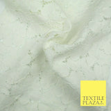 Premium Floral Periwinkle Corded Lace Bridal Dress Fabric Cotton Fashion Craft